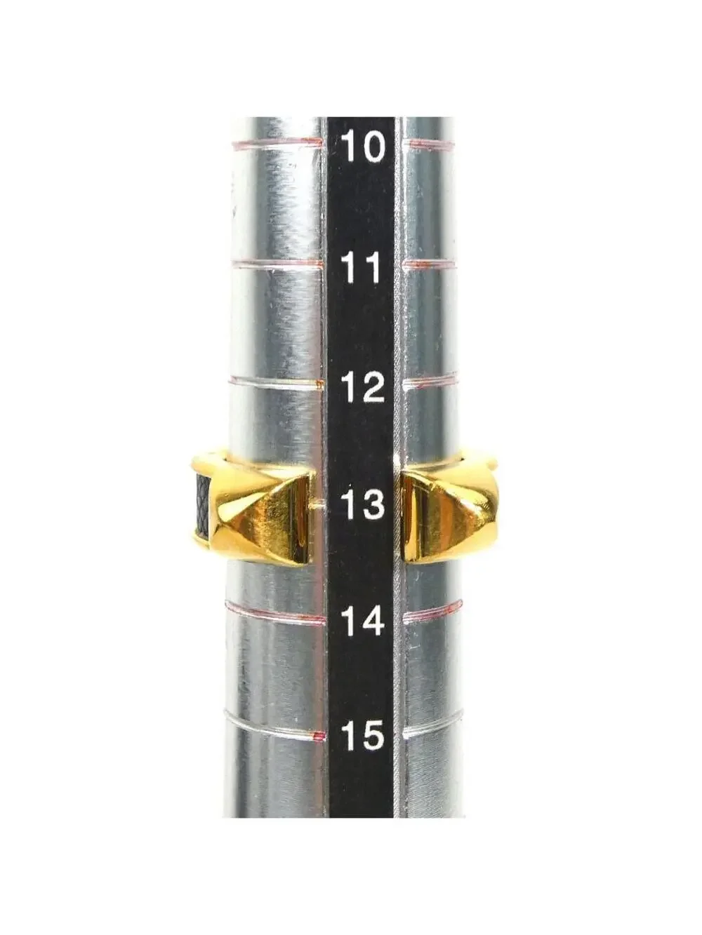 Auth Hermes Athena Double Stud Ring #293897H29B